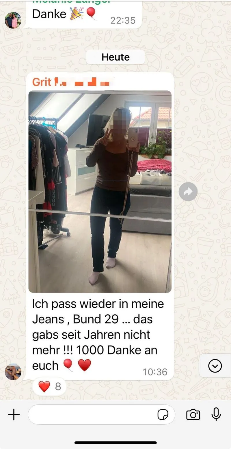 WhatsApp Erfahrungsbericht einer Teilnehmerin