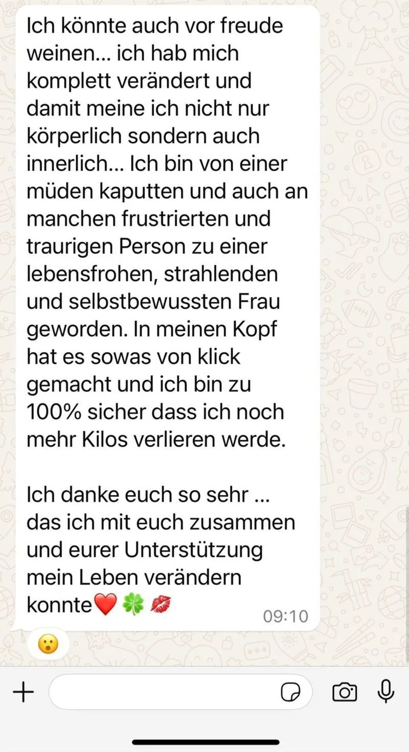 WhatsApp Erfahrungsbericht einer Teilnehmerin